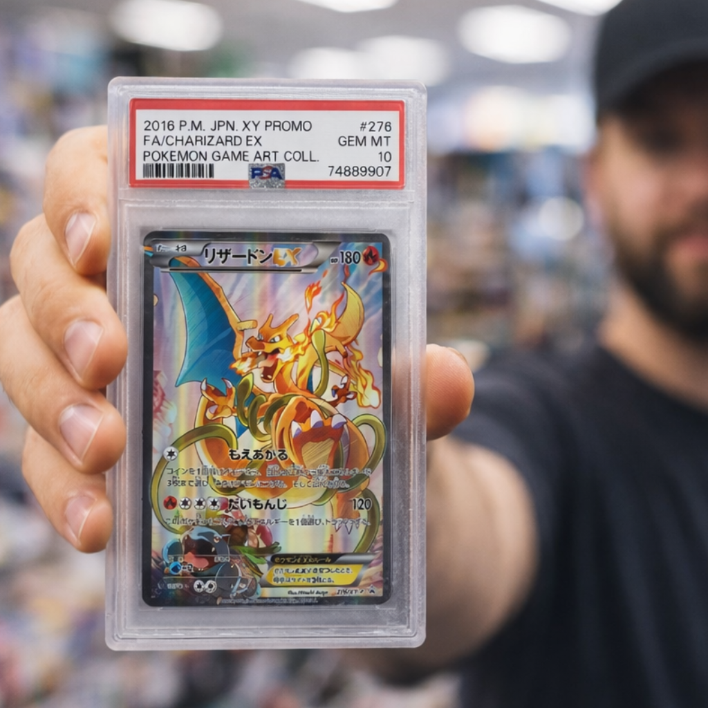 Digital Poster + Entries: PSA 10 Charizard EX Japanese Exclusive Promo
