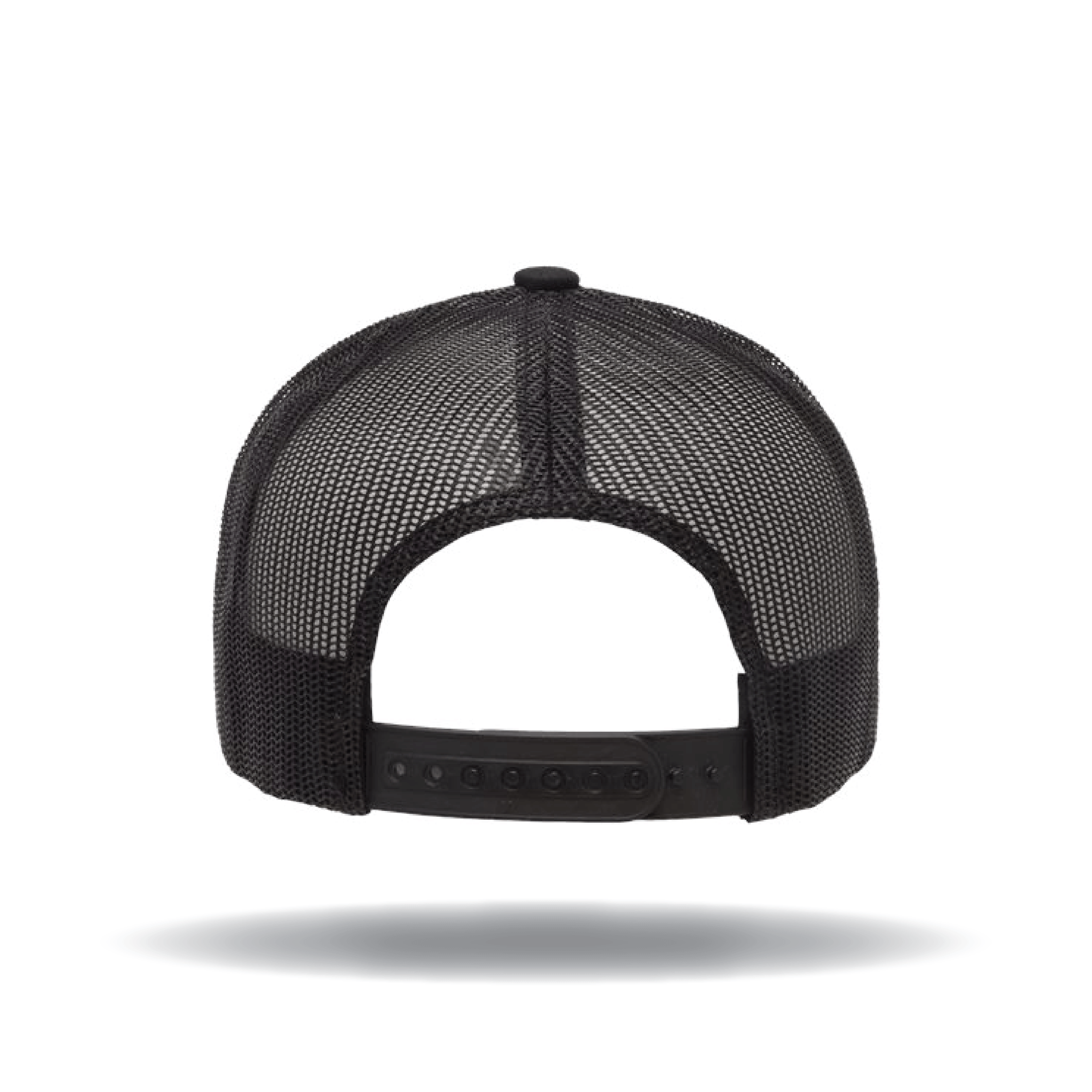 Grail Black Flat Bill Trucker